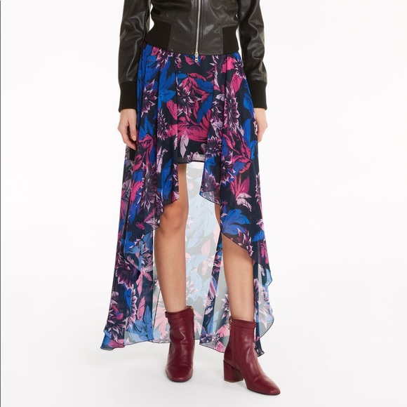 Patrizia Pepe Dresses & Skirts - Patrizia Pepe Tropical Flower High-Low Hem Skirt - IT 40